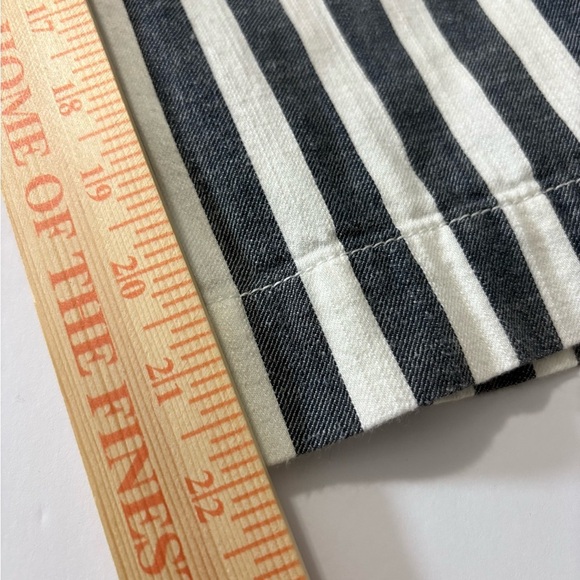 Sanctuary Striped Navy/White Soft Cotton Casual Trousers with Tie Belt. Coastal - Picture 8 of 13